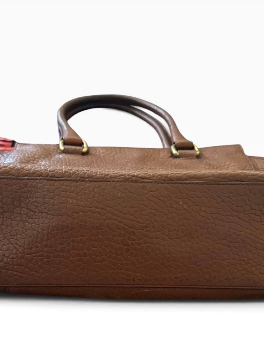 Coach Legacy Candace Medium Carryall Brown Pebble Leather with Callout - Picture 7 of 16